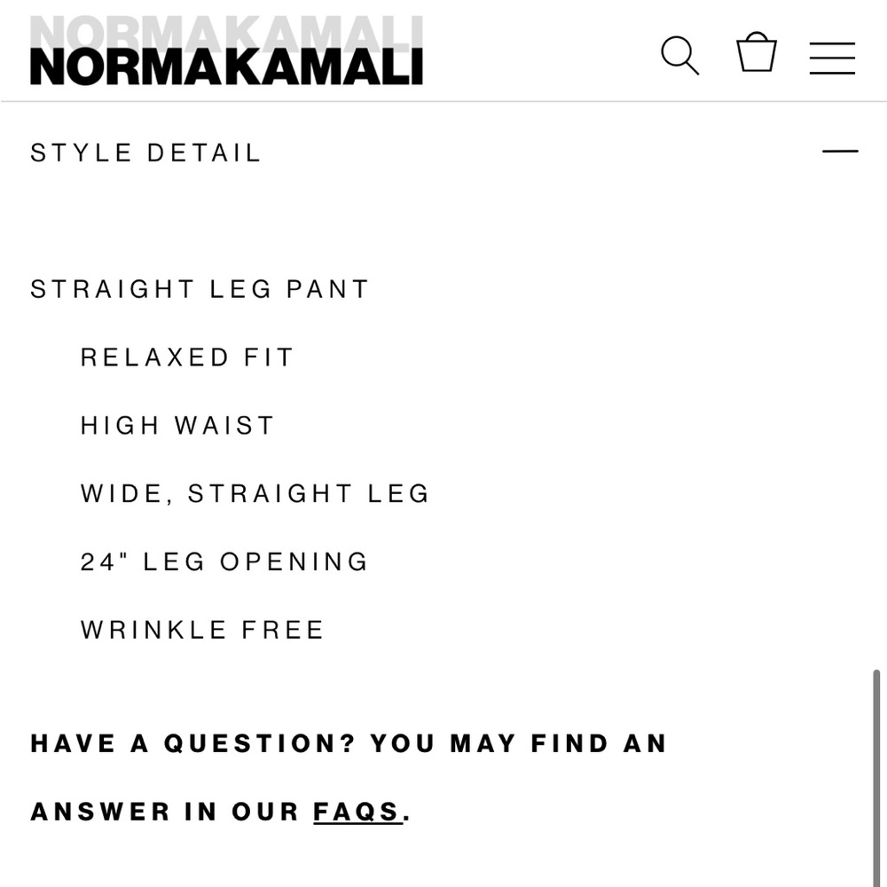 Norma Kamali High-Waist Straight Leg Pant in Midnight Blue - Picture 7 of 12
